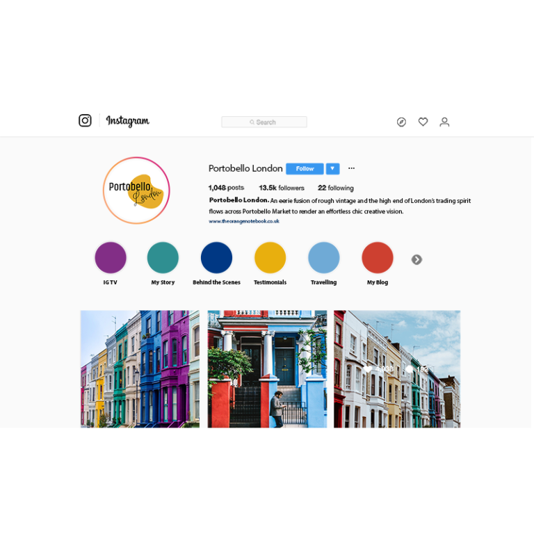 Portobello London The Orange Notebook