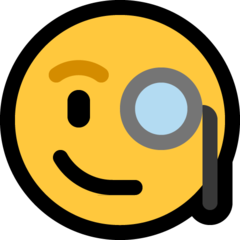 face with monocle emoji