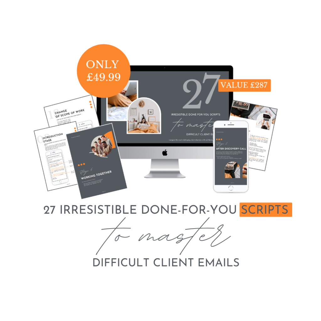 27 DFY email templates for difficult clients